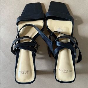 Alexandre Birman Strappy Leather Block Heels